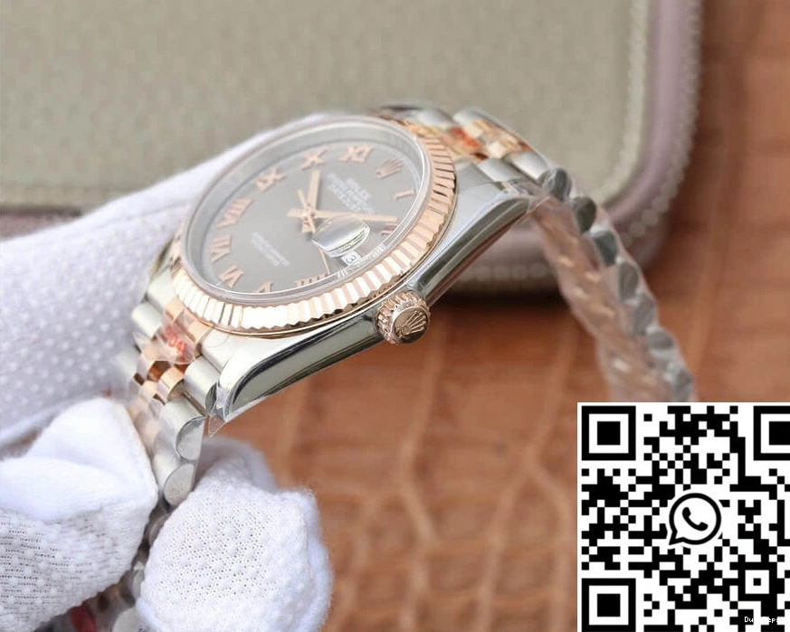 36MM Datejust 116231-0087 Rolex Silver GM Factory Rose Gold Dial 0430